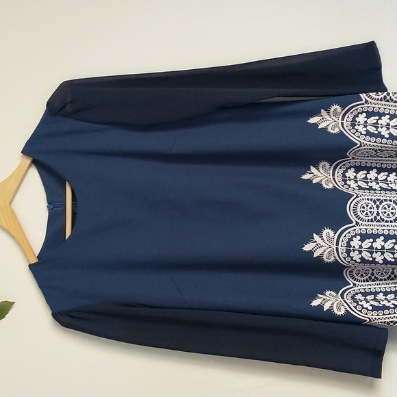 90's Y2K 60's Paisley Bohemian Sheer Sleeve Vintage Fairycore White Dress Small - Picture 2 of 7